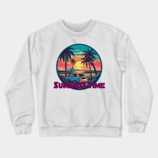 summer time is now Crewneck Sweatshirt